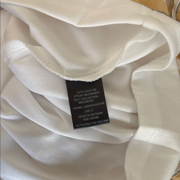 Altar'd State Yellow, Grey and White Striped Romper Lined - Picture 14 of 14